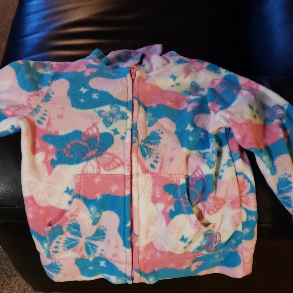Full zip Girls fleece sweatshirt